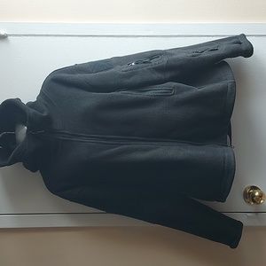 Fleece Utility Style Zip Up Hoodie